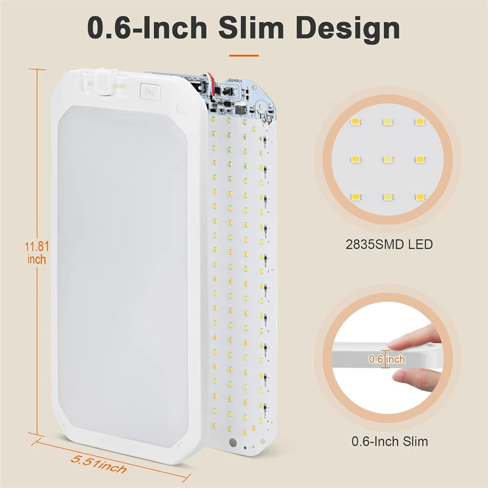 أضواء RV 12 فولت LED أضواء التخييم قارب مقطورة الضوء الداخلي 3 ألوان 3000-6500 كيلو عكس الضوء RV ضوء السقف مع جهاز التحكم عن بعد