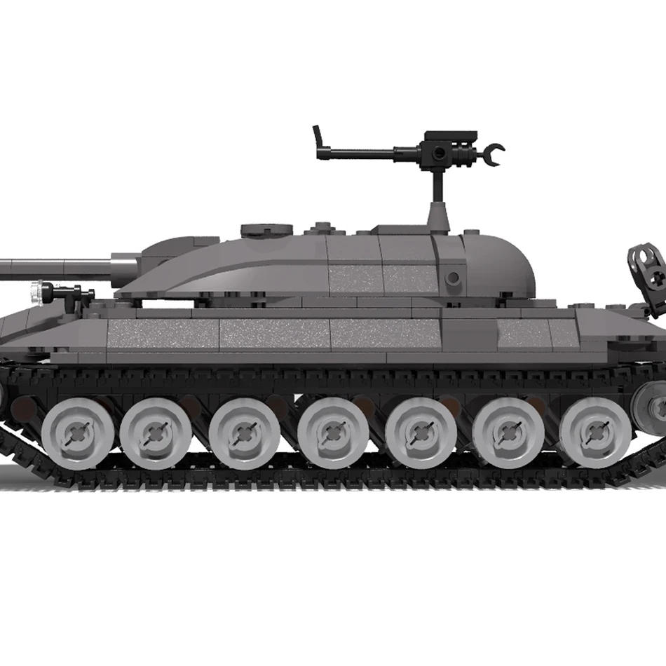 MOC-56408 Expert Collection Building Blocks IS-7 Heavy Tank Tracked Armored Vehicle Model Display Bricks Toys Kid's Holiday Gift