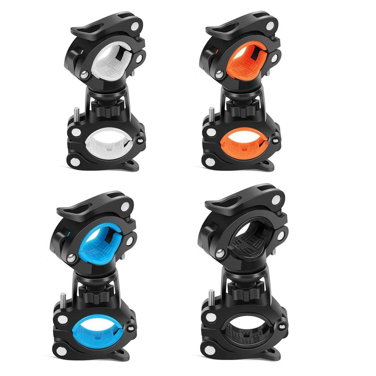 AliExpress pinmoap 1PC Anti-Slip Cycling Flashlight Support Universal Handlebar Torch Mount 360° Adjustable Bicycle Light Bracket For MTB Scooter
