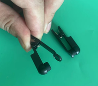 2pcs(1PAIR) Black Single sided Ear Clip Electrodes Adapter CES Therapy|TENS Device Carbon/Rubber Thick silicone With 2.0mm