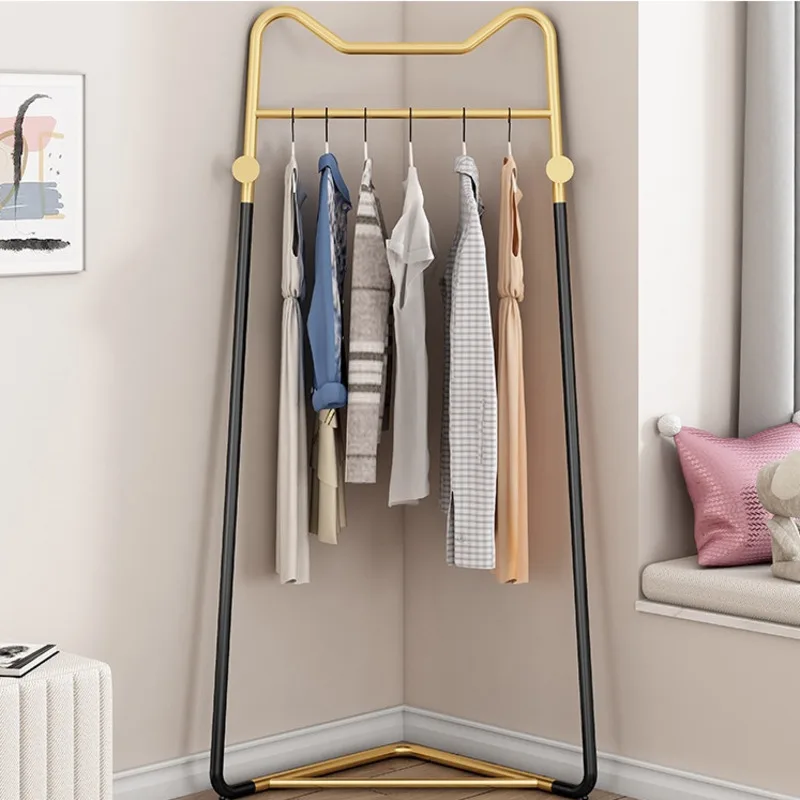 

Light Luxury Simple Corner Coat Rack Home Hanger Stick Wall Simple Storage Rack Clothes Hooks Bedroom for Sleek Organization