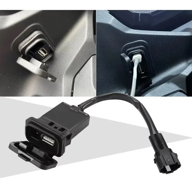 

Разъем для зарядки Impulse, USB-интерфейс для зарядки мотоцикла, для 450SR SR450 800NK 800 NK, черный
