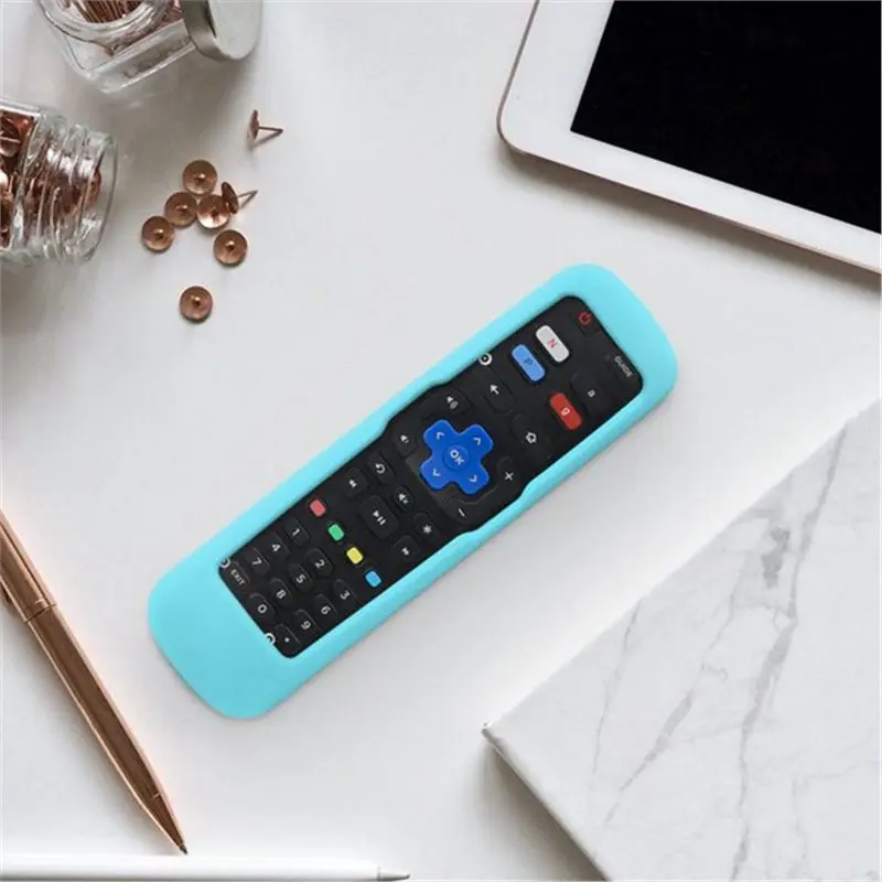 B76B Silicone Protective Case for TCL for Hisense TV Remote Control, Fluorescent Effect, for R50B7120UK R55A7200GTUK