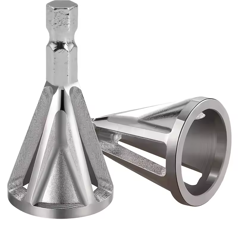 1pc Chamfering Tool, Chuck Drill Tool, Metal Deburring External Chamfering Tool, Grinding Angle Trimming, Suitable For Various C