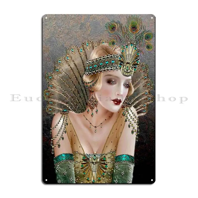 Flapper Vintage 1929 Beautiful Fashion Magazine Advertising Print Metal Sign Print Design Pub Club Wall Plaque Tin Sign Poster