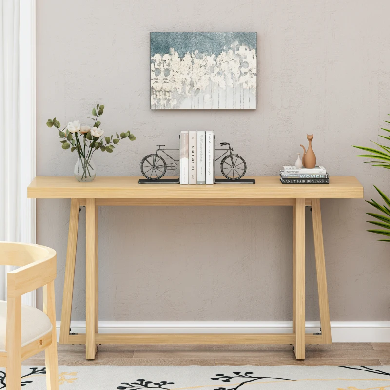 59.84'' Stylish Rectangular Entryway Outdoor Console Patio Sturdy Construction Hall Table Sofa Table For Hallway Living Room