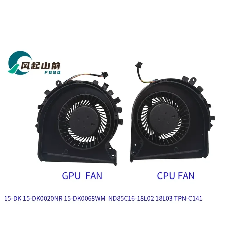 for HP 15-DK Light and Shadow Wizard 5 5th Gen TPN-C141 Cooling Fan L56900-001 Replacement Part