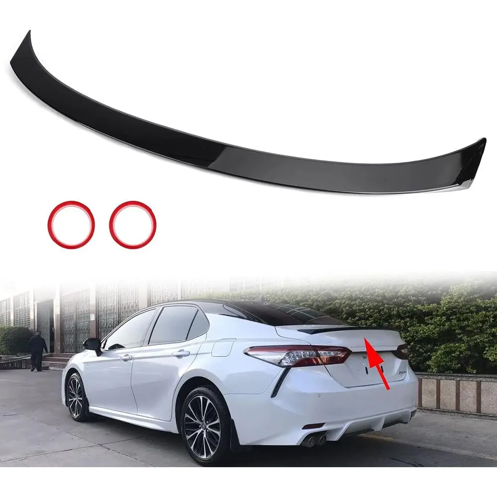 

Глянцевый черный задний спойлер для Toyota Camry LE SE XSE XLE 2018-2021 (модель с 4 дверями)