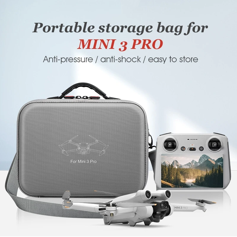 

For DJI Mini 3 Pro Portable Messenger Storage Bag For RC Remote Control With Screen