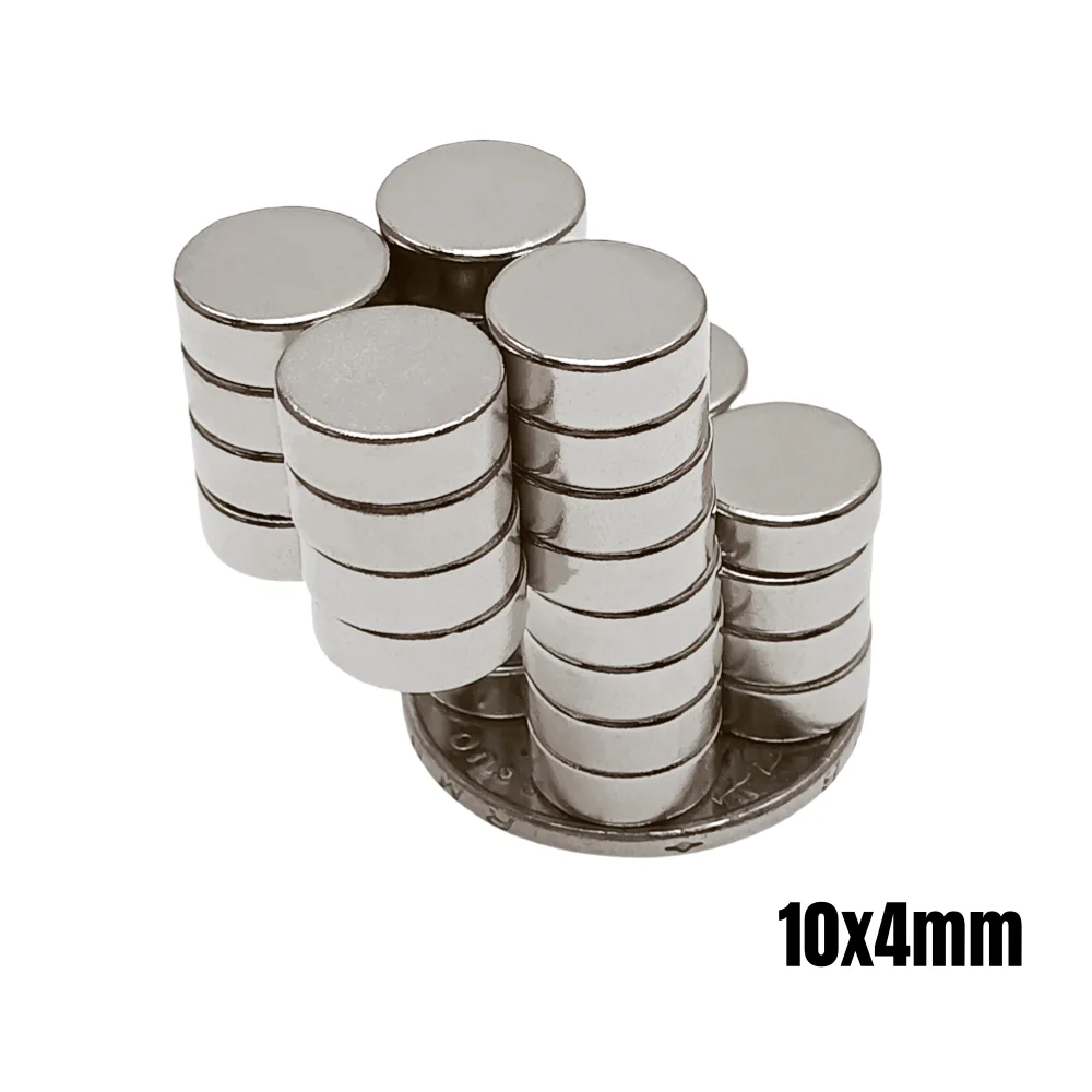 10~200pcs 10x4 Mm Disc Strong Neodymium Magnet 10mm X 4mm Powerful Magnetic Magnets 10x4mm Small Round Permanent Magnet 10*4 Mm