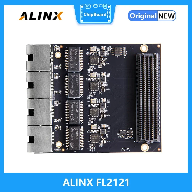 ALINX FL2121: Papan Anak Gigabit Ethernet FMC 4-Kanal Menggantikan FL9031
