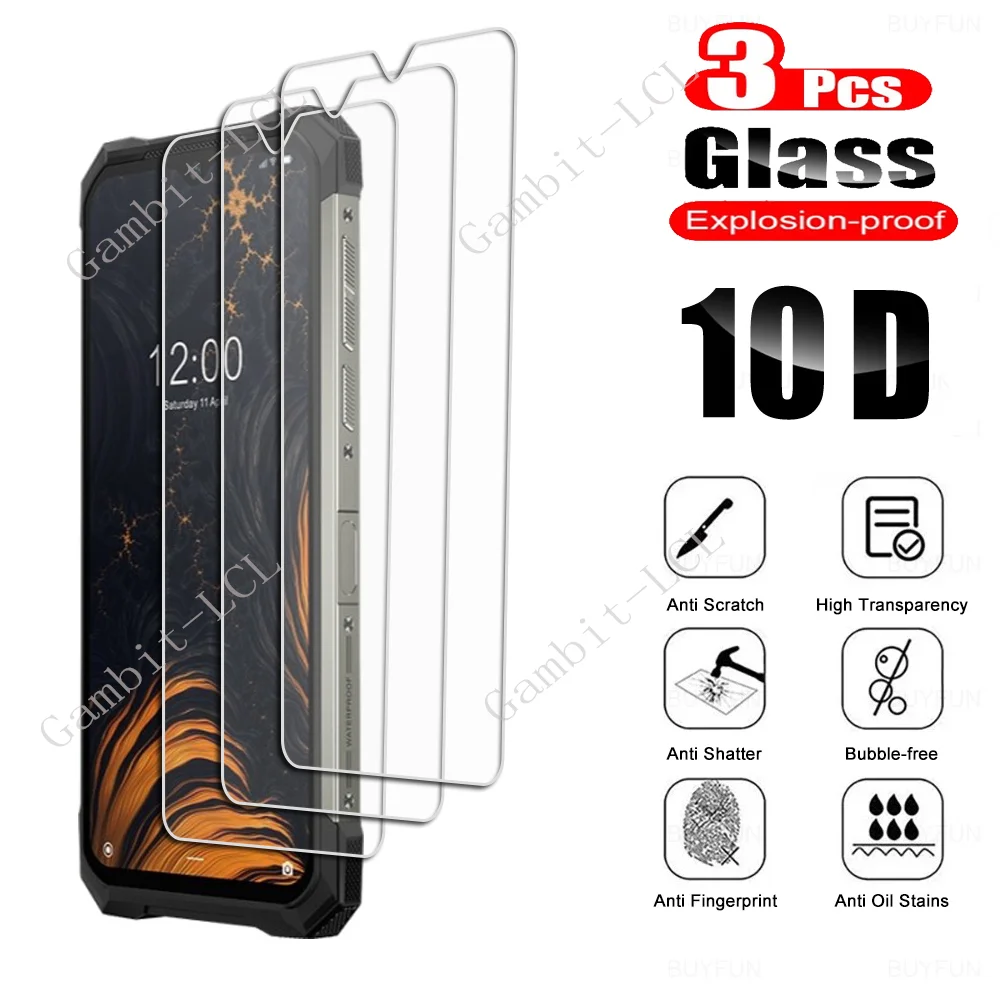 3 SZTUKI Szkło hartowane do Doogee N40 Pro S59 S86 Pro S88 Plus X93 X95 X96 N10 N20 N30 S40 Lite S58 S95 S96 Folia ochronna ekranu