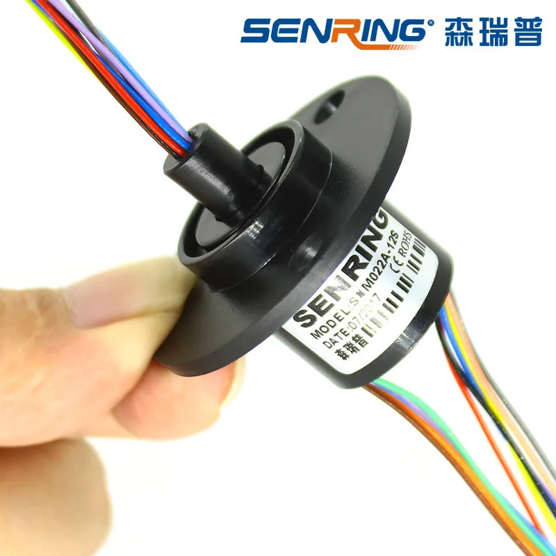 Conductive miniature 4 6 12 18 line outer diameter 12.5mm conductive ring cap type rotating signal