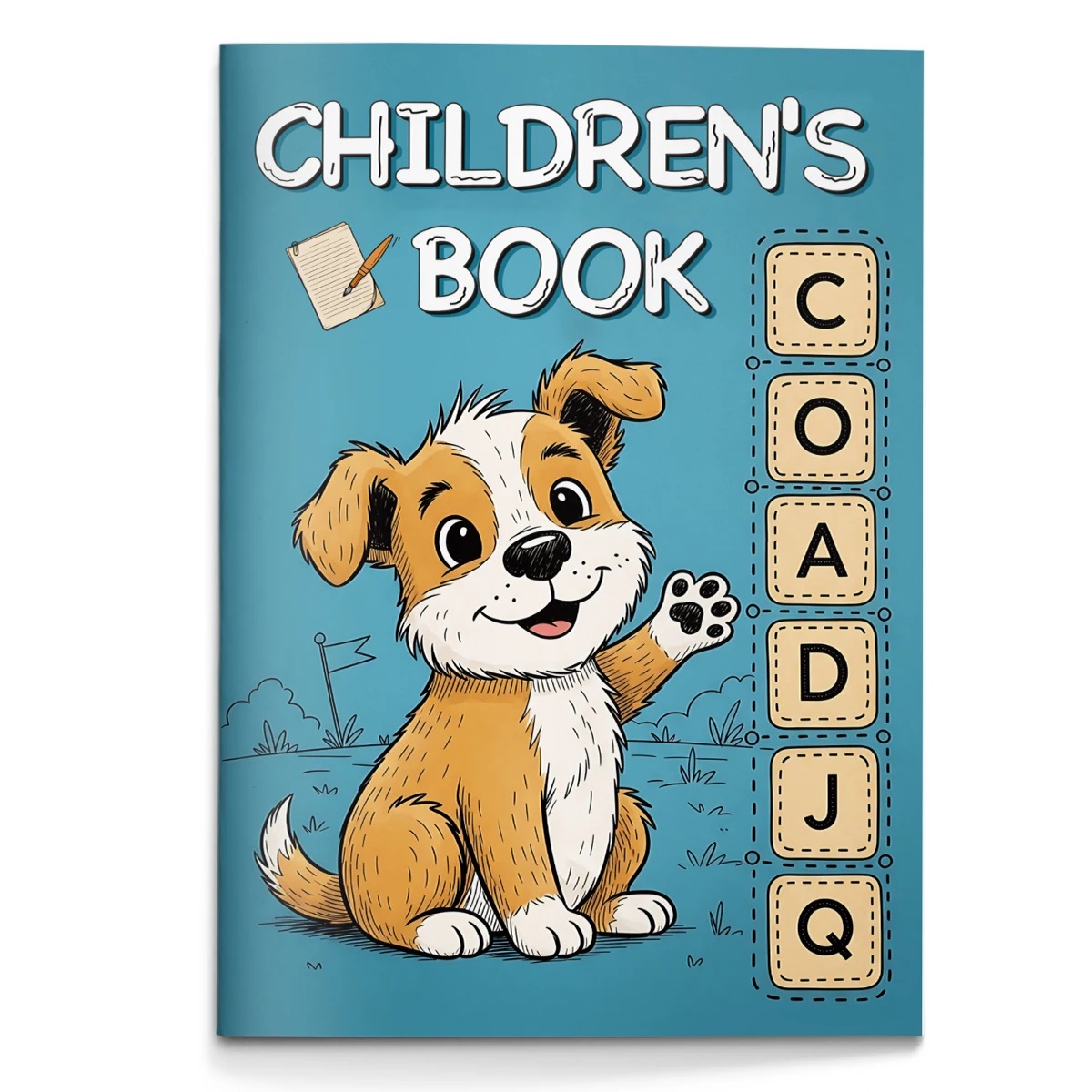 Children's alphabet coloring book, cute cartoon patterns, preschool early education workbook, boost your baby's hands-on skills