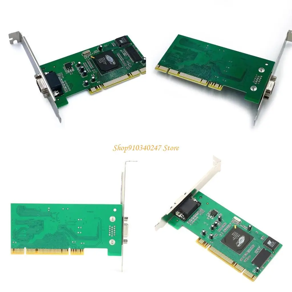 

Q22A ATI Rage XL 8MB PCI Graphics Card VGA Video Card Tractor Card Computer Accessory