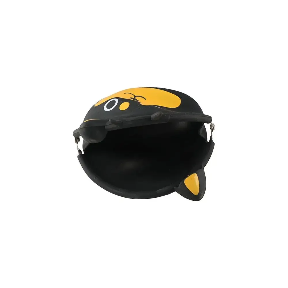 Solid Color Cartoon Silicone Coin Purse INS Mini Small Animal Wallet Portable Waterproof Data Cable Storage Bag Gift