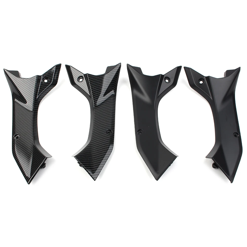 2Pcs Carbon Fiber/Matt Black For Yamaha YZF-R6 2017 2018 2019 2020 Motorcycle ABS Side Air Duct Cover Fairing Insert Part