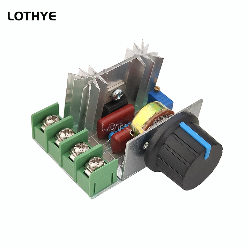 10PCS 2000W AC 220V SCR Voltage Regulator Dimming Dimmers Motor Speed Controller Module Thermostat Electronic Voltage Regulator