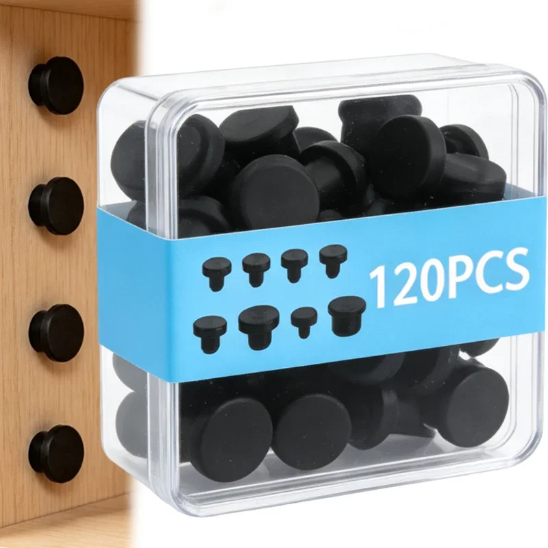 Wholesale Silicone Hole Covers Push Fit Plug Replacement Furniture Cabinets Panels Sealing Plugs DIY Repair Hardware Accessories
