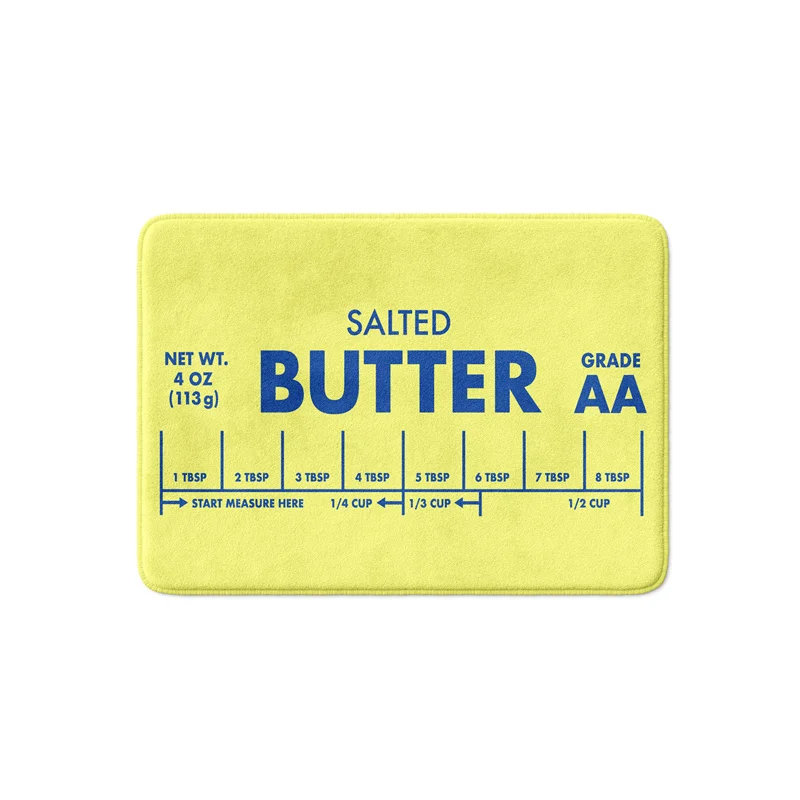 Aertemisi Butter Stick Bath Mat with Non Slip Base Absorbent Super Cozy Flannel Floor Rug Carpet