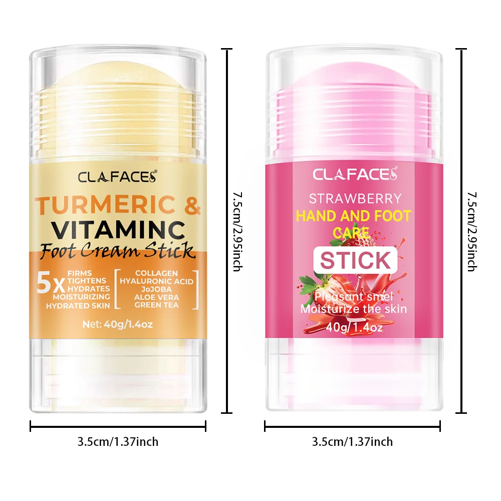 مجموعة كريم القدم CLAFACES Strawberry VC لإصلاح الكعب، وعلاج الكعب المتشقق، ومرطب بشرة القدم، والاستخدام على مدار العام، #3