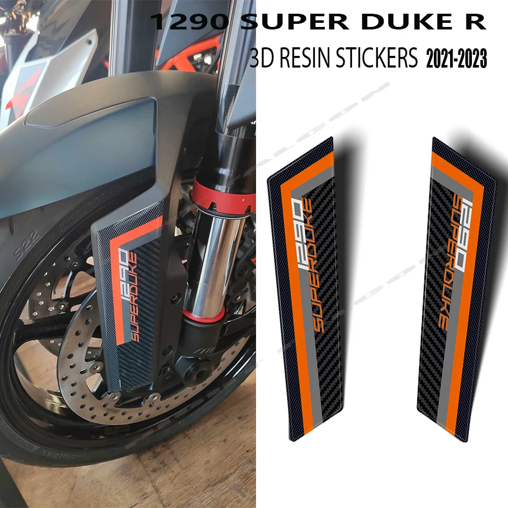 

3D Epoxy Resin Sticker Front Fork Fender Protection Sticker Kit for KTM 1290 Super Duke R 2020-2022