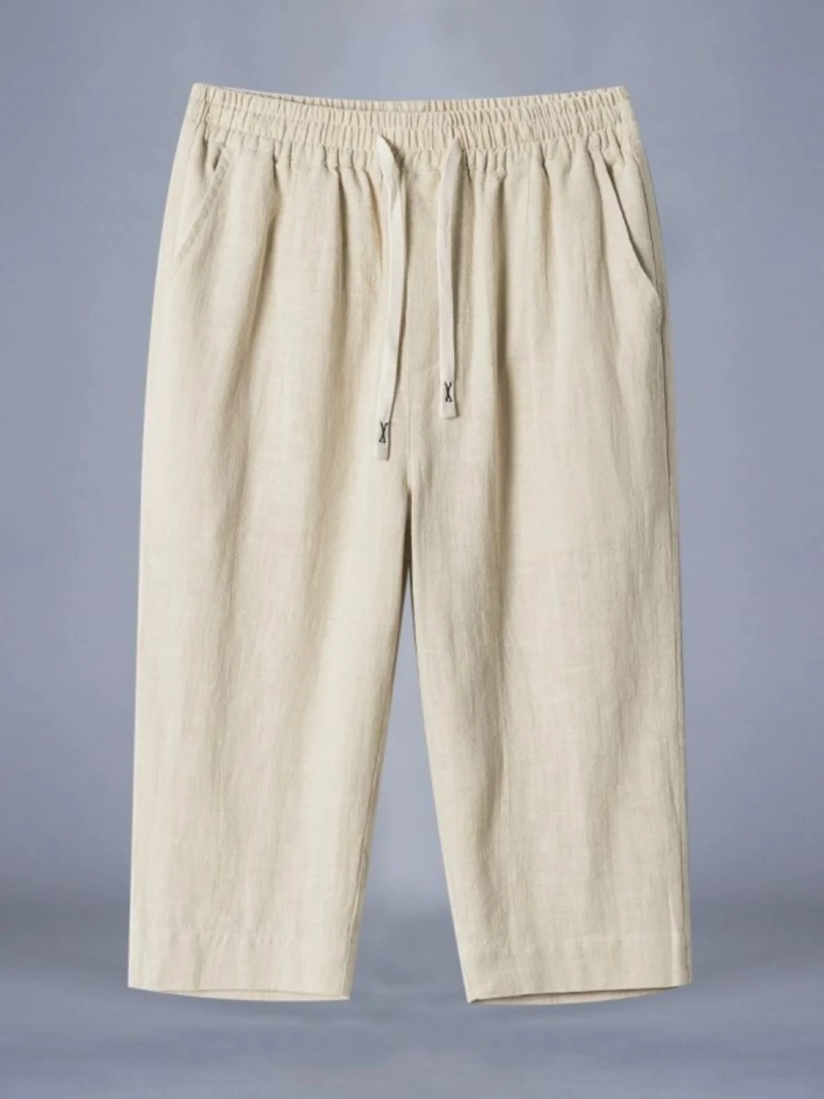 

Мужские хлопковые льняные шорты средней длины, летние, тонкие, повседневные, свободные, дышащие, в молодежном стиле, повседневные брюки