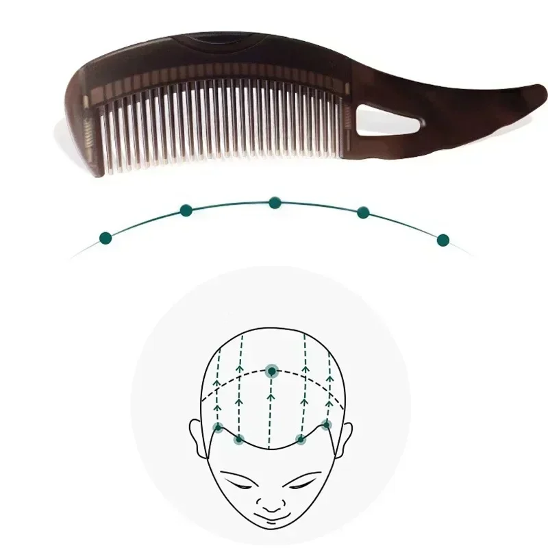 Peigne de massage anti-pelliculaire, anti-leges, brosse à cheveux anti-plus riche, presse anti-pelliculaire, huile de massage, peigne nettoyant, outils de coiffage