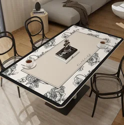 Leather Table Cloth Dining Table Cushion PU Leather Home Rectangular Coffee Table home tablecloth decoration