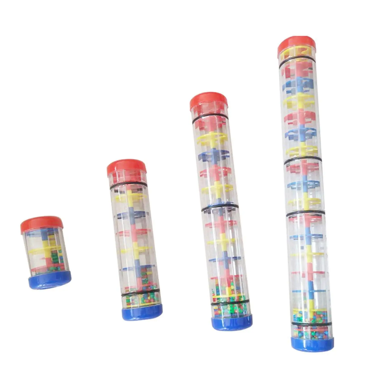 Rainmaker Rain Stick Shaker Developmental Activity Center Educational Baby Musical Toys Beaded Rain Shaker Toy for Boy Girl