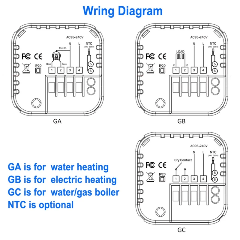 Tuya Smart Life Wi-Fi термостат контроллер переключатель водяного отопления 5A 110 В, 220 В, поддержка Alexa, Google Home черный легкая установка