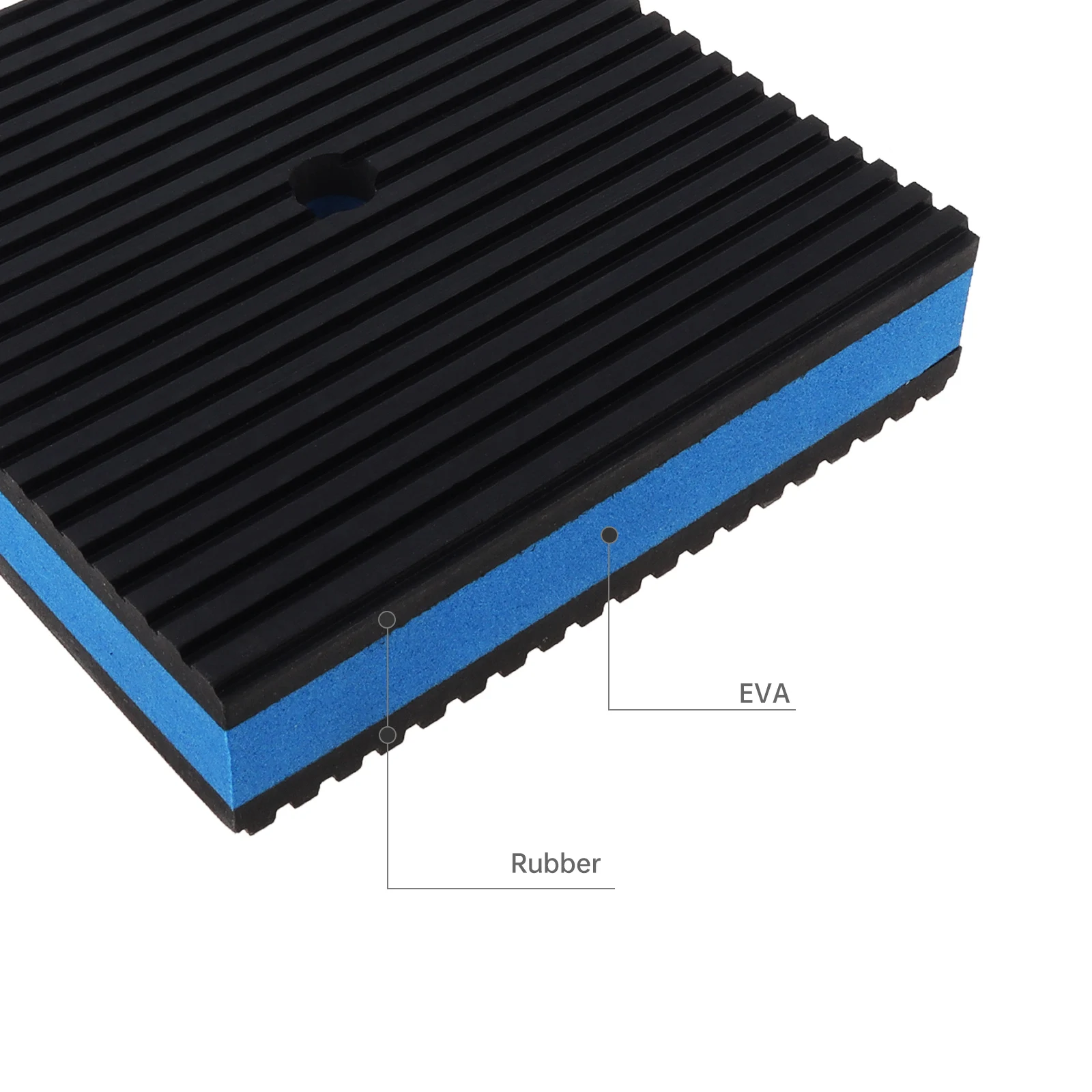 4pcs Anti-Vibration Pad Heavy Duty Ribbed Rubber Pads for HVAC / Air Compressor / Washer and Dryer / Air Conditioner Units