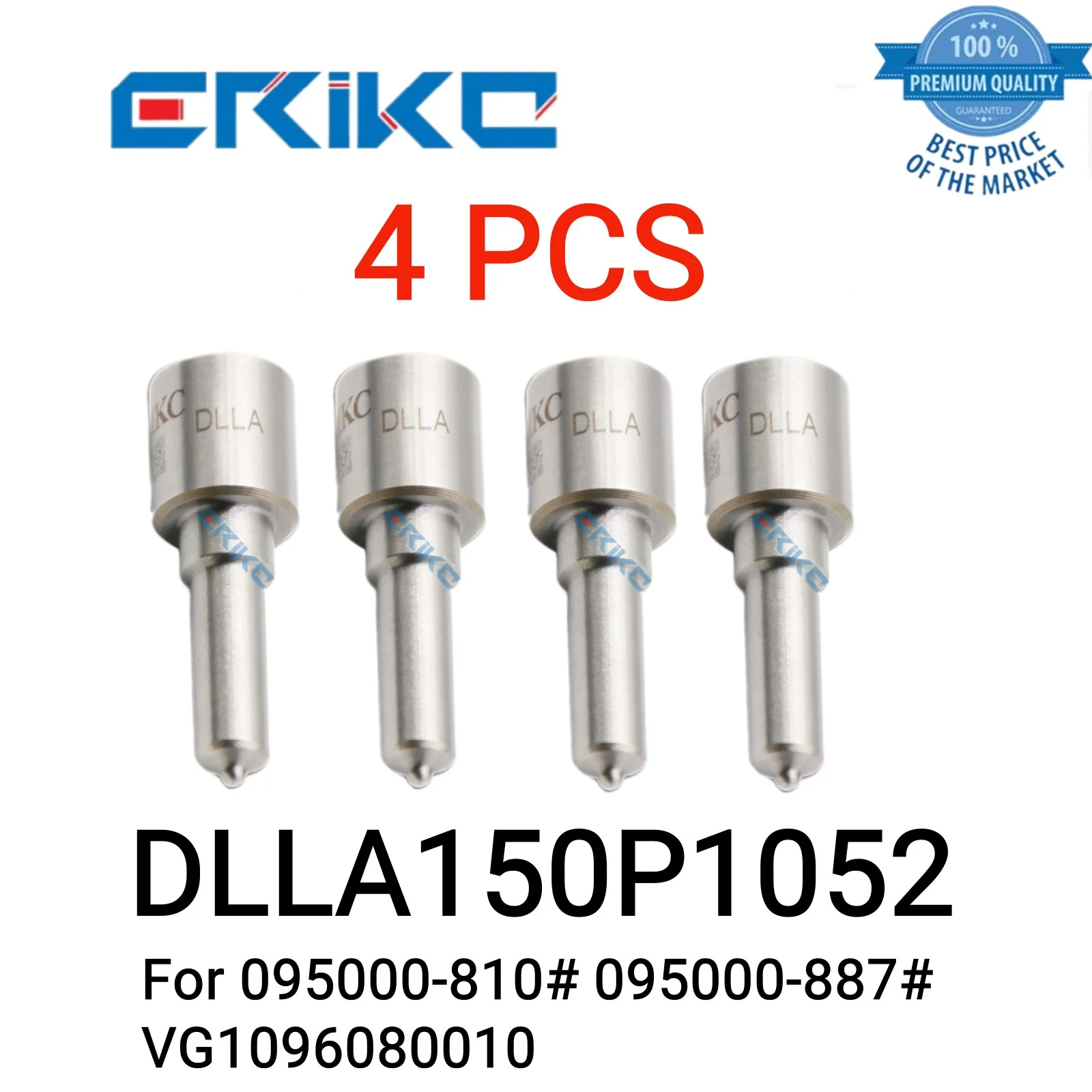 

4 PCS DLLA150P1052 093400-1052 Jet Nozzle DLLA 150 P 1052 Nozzle Original DLLA 150P1052 for 095000-810# 095000-887# VG1096080010