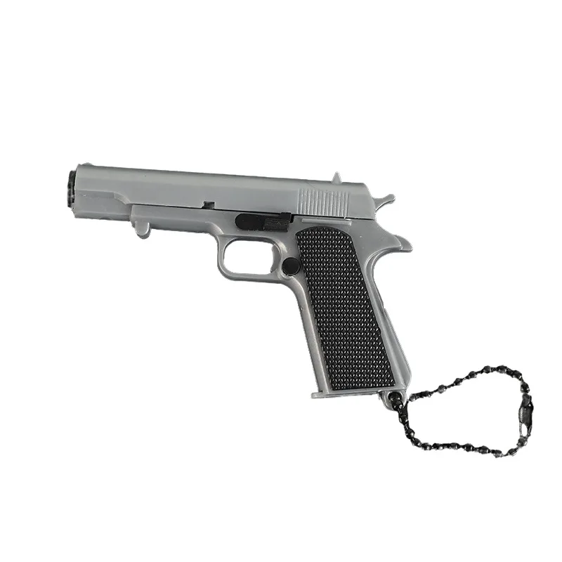 1:3 Gun Color 1911 Mini Pistole Modell Schlüsselanhänger Blind Box Spielzeug Anhänger Geschenk