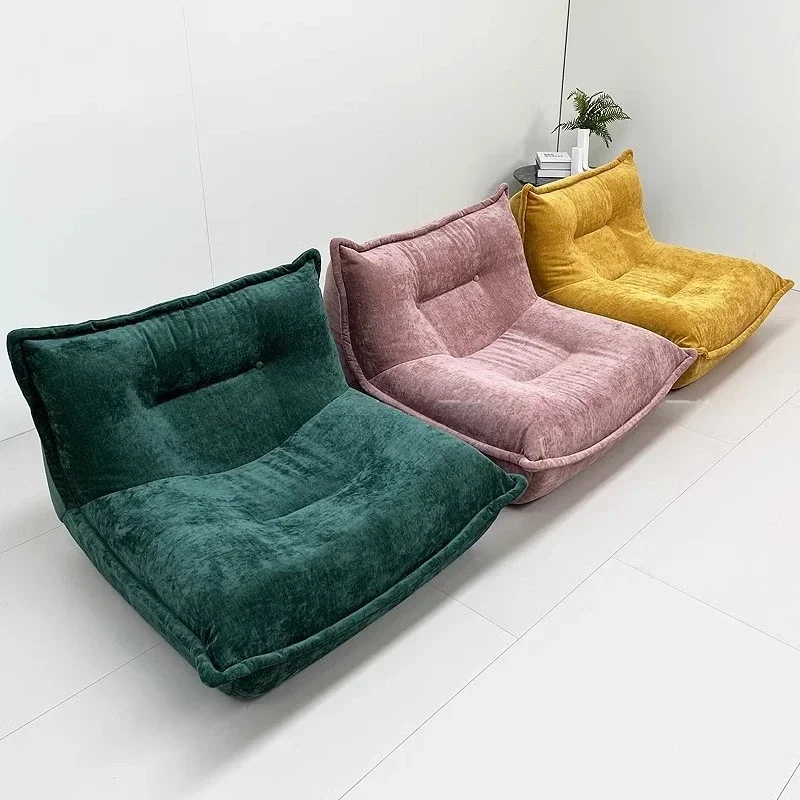 Nordic Designer Minimalist Couch Fabric Single Floor Sponge Puffs Sofas Compressed Chaise 2025 Divano Sottovuoto Furniture