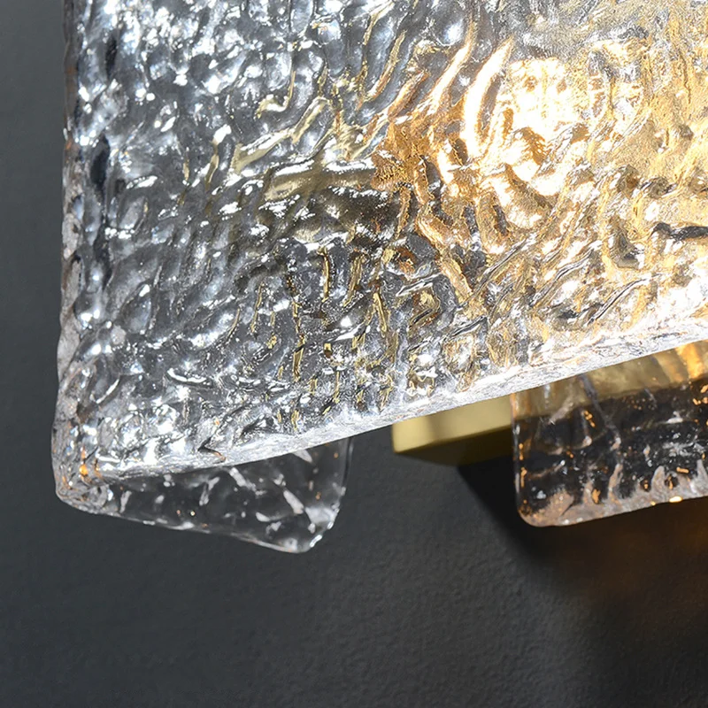 Creative Water Ripple Glass Wall Light Modern Bedroom Bedhead Living Room Background Wall Light Hotel Corridor Passage Light