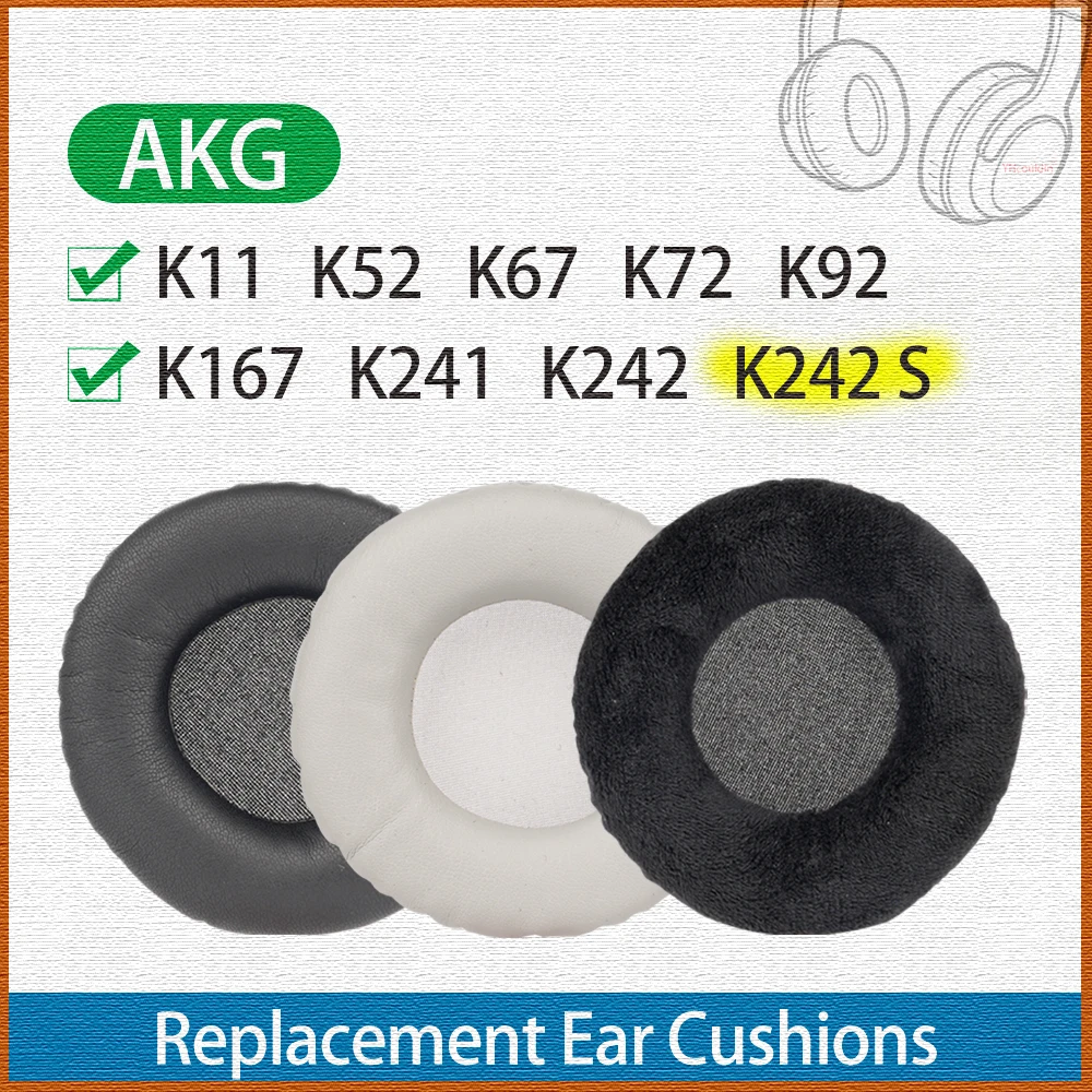 Universal Fit Mesh Velour Leder Ohrpolster für AKG K11 K52 K67 K72 K92 Kopfhörer K167 K241 K242 K242S Ohr Kissen Ersatz