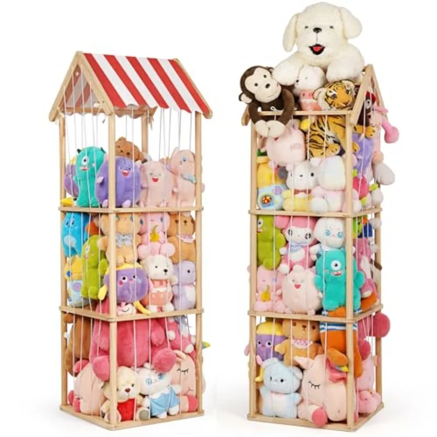 3 Tier Anti Tip Plush Toy Organizer
