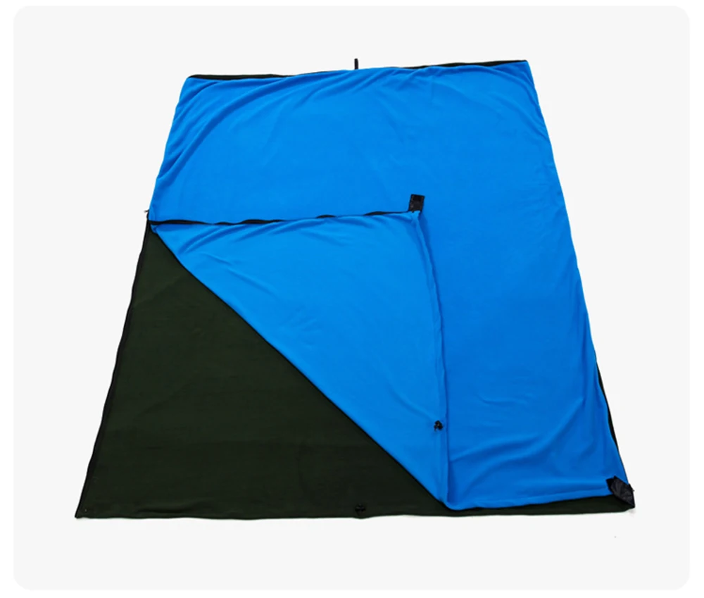 Outdoor-Fleece-Schlafsack, 180 x 80 cm, einzelner Daunenschlafsack, Innenfutter, warmer Schlafsack, Outdoor-Camping- und Reisezubehör – Detail 11
