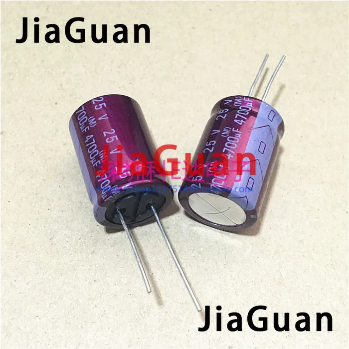 4PCS NEW ELNA R2O 4700uF/25V 18x25MM purple red robe 25V4700UF audio electrolytic capacitor 4700UF 25V r2o 25V 4700UF