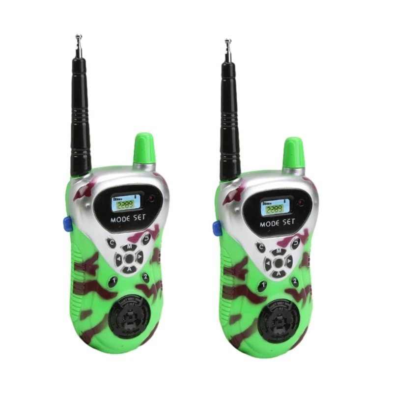 2PCS Walkie Talkies อุปกรณ์สื่อสารแบบใช้มือถือสำหรับของขวัญเด็กสำหรับเด็กผู้หญิง