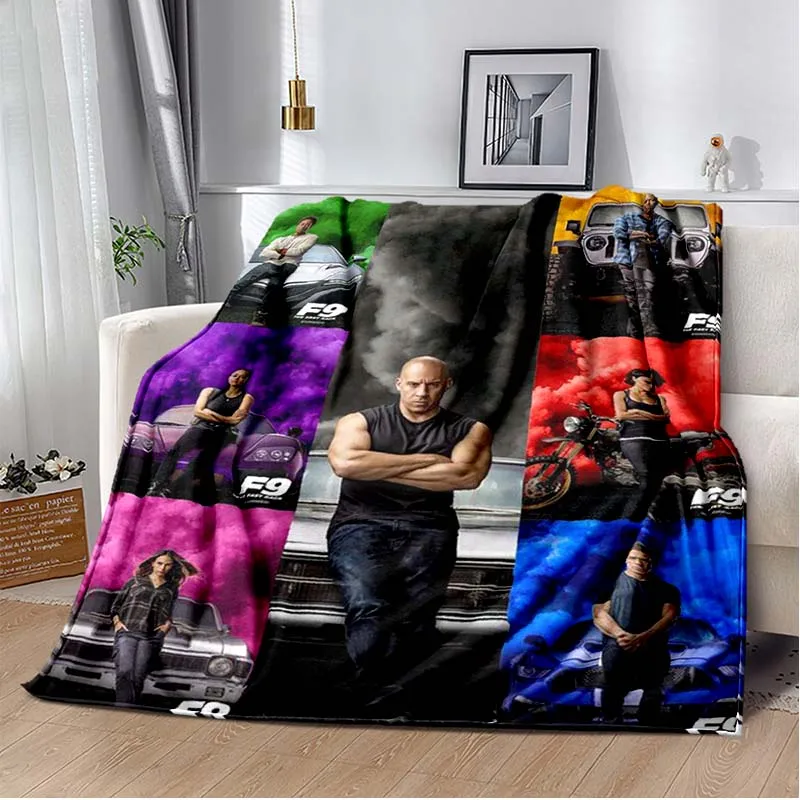 Fast and Furious Throws Blanket for Kid Couch Sofa Travel Home Hiking Picnic Bed Beding Super Soft Flannel Blanket birthday gift