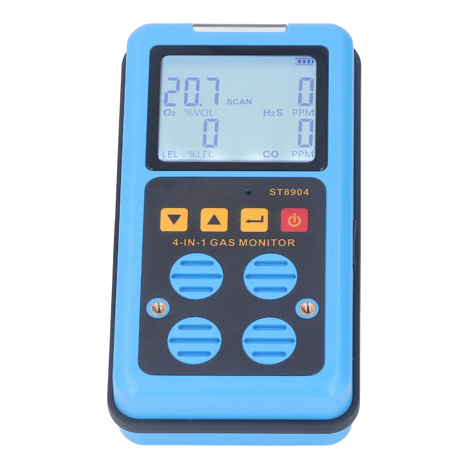 Protable Gas Monitor 4 in 1 CO H2S O2 LEL Accurate Measurement Sound Light Vibration Alarm Backlit Display Gas Detector Tester