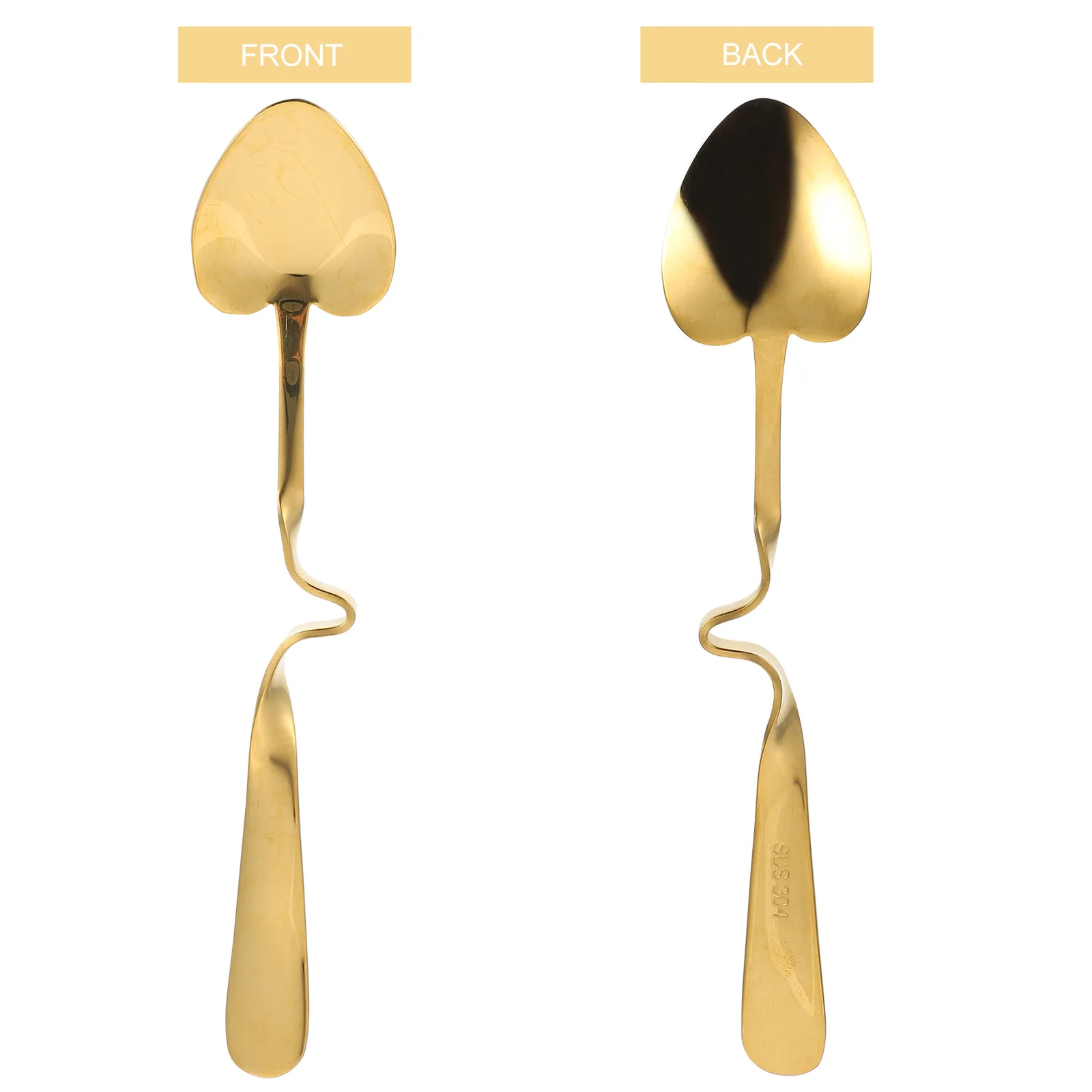 

1pc Stainless Steel Hanging Cup Spoon Practical Coffee Tea Dessert Spoon V Shape Metal Accessories Travel Scoops