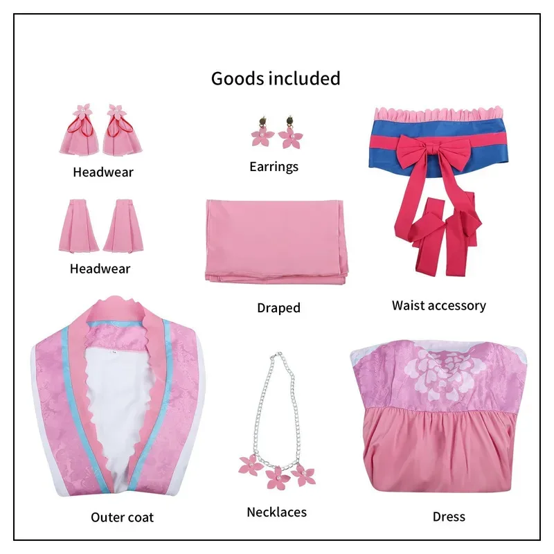 أنيمي يوميات الصيدلي الإمبراطوري المحظية ليشو شعر مستعار تأثيري فستان هانفو كوسوريا Sem Hitorigoto هالوين للنساء #5