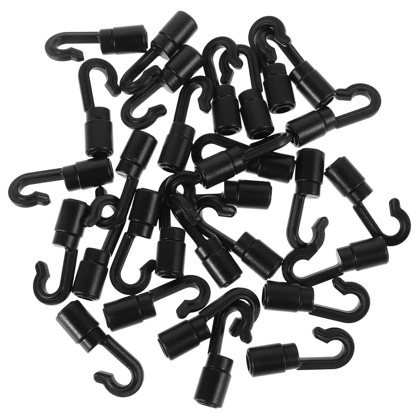 

30pcs Kayak Hooks Durable Plastic Quick Canoe Accessories Bungee Cord Clips Fishing Hooks Small Buckles