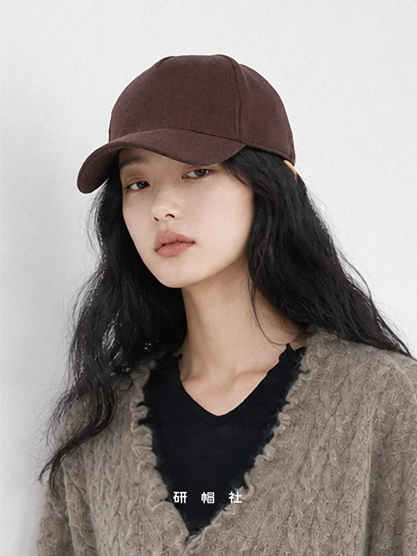warm-woolen-baseball-cap-adjustable-large-head-circumference-autumn-winter-simple-daily-women's-small-face-men's-hat-duckbill
