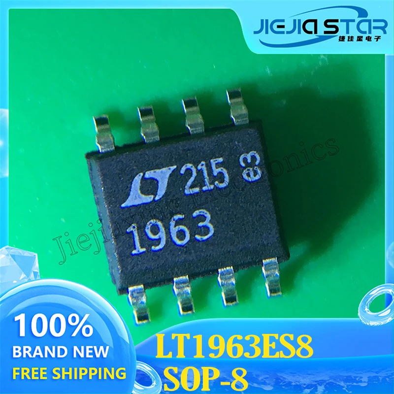 Eletrônica lt1963es8 lt1963 smt sop8 parte marca 1963 ldo chip estabilizador de tensão linear ic 100% novo importado original