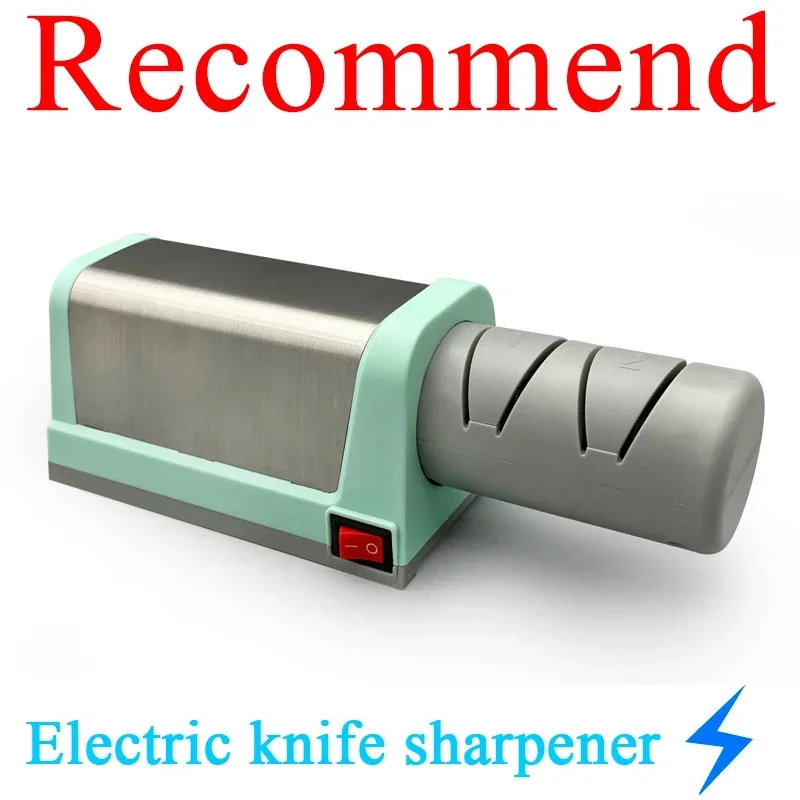 

Professional Household Electric Knife Sharpener Kitchen Knife Sharpening System Diamond Sharpening Stone Interchangeable Head