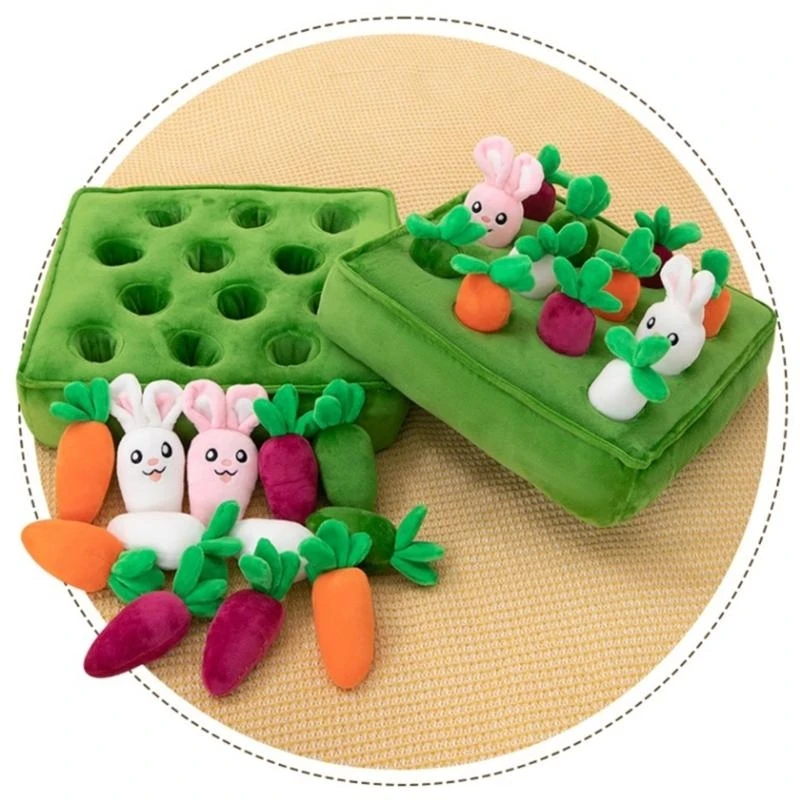 

Learning Toy Plush Educational Toy Sorting & Counting Game Carrots Harvest 15UB